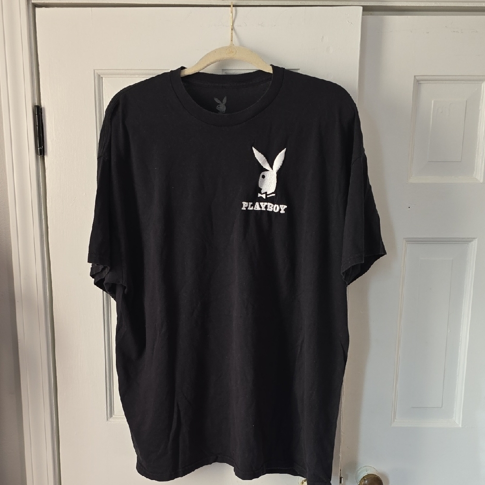 PLAYBOY Black Short Sleeve Men's Tee